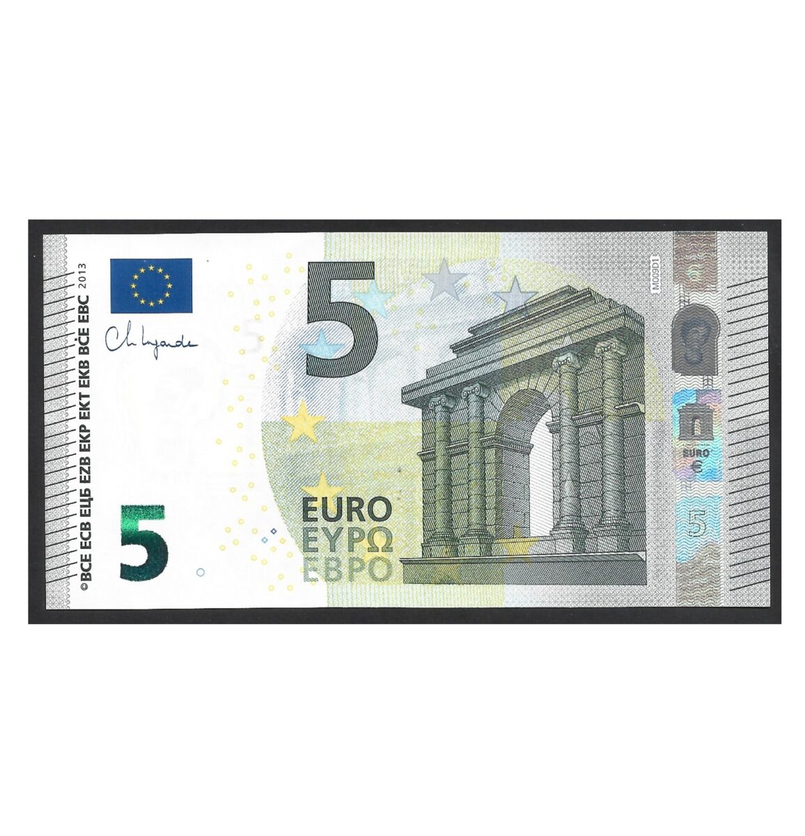CÉDULA DE 5 EUROS SOBERBA