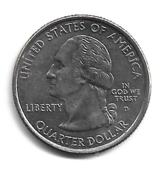 MOEDA DOS EUA 25 CENTS / QUARTER 2007 D KM 400 - Imagem 2