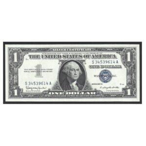 CÉDULA DOS EUA 1 DÓLAR 1957 SÉRIE B FE