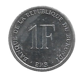 MOEDA DO BURUNDI 1 FRANCO 2003 KM 19