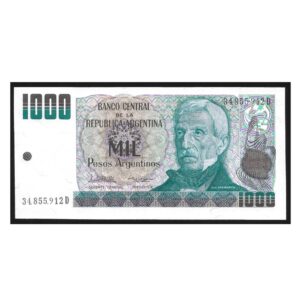 CÉDULA DA ARGENTINA 1000 PESOS FE