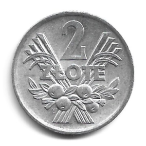 MOEDA DA POLÔNIA 2 ZLOTE 1974 Y 46