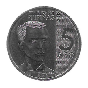 MOEDA DAS FILIPINAS 5 PISO 2018 KM 302