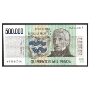 CÉDULA DA ARGENTINA 500.000 PESOS FE