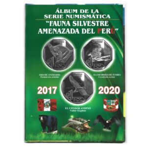 ÁLBUM PARA MOEDAS DO PERU FAUNA SILVESTRE