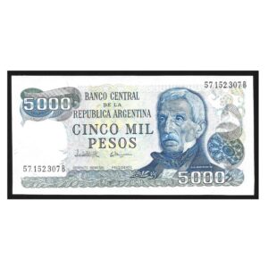 CÉDULA DA ARGENTINA 5000 PESOS FE