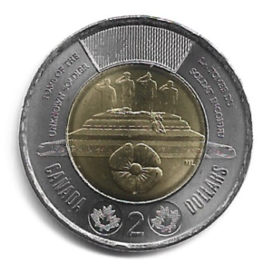 MOEDA DO CANADÁ 2 DÓLARES 2025