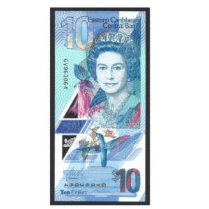 CÉDULA DOS ESTADOS DO CARIBE ORIENTAL 10 DÓLARES FE