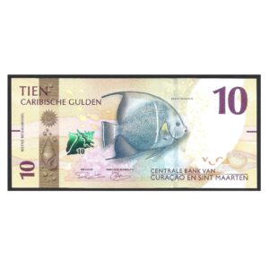 CÉDULA DE CURAÇAO 10 GULDEN SOB/FE