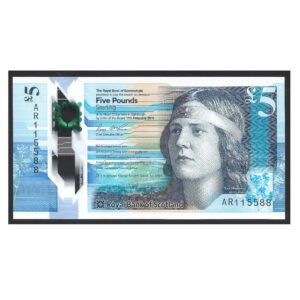 CÉDULA DA ESCÓCIA 5 POUNDS 2016 P 370 FE
