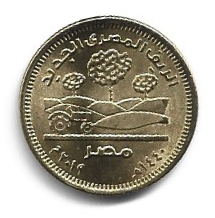 MOEDA DO EGITO 50 PIASTRES 2019