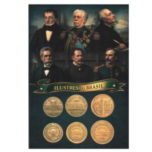 ÁLBUM PARA MOEDAS ILUSTRES DO BRASIL
