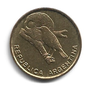 MOEDA DA ARGENTINA 1/2 CENTAVO 1985 KM 95