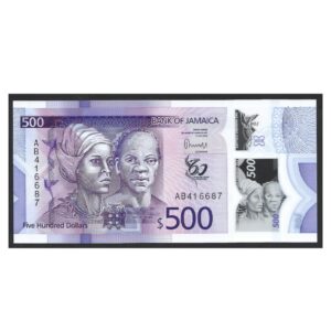 CÉDULA DA JAMAICA 500 DÓLARES 2023 FE