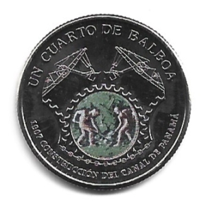 MOEDA DO PANAMÁ 1/4 DE BALBOA 2016 KM 154