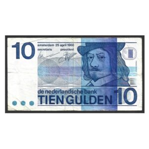 CÉDULA DOS PAÍSES BAIXOS 10 GULDEN BC/MBC