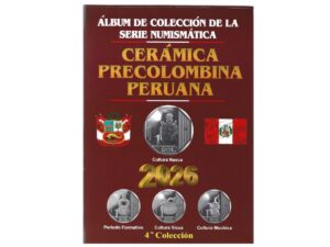 ÁLBUM PARA MOEDAS DO PERU CERÂMICA PRÉ-COLOMBIANA