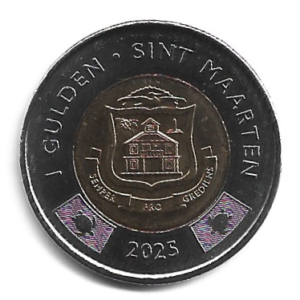 MOEDA DE SINT MAARTEN 1 GULDEN 2025