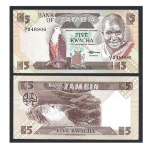 CÉDULA DA ZÂMBIA 5 KWACHA FE
