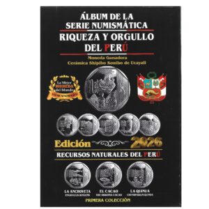 ÁLBUM PARA AS MOEDAS DO PERU - RIQUEZA E ORGULHO DO PERU