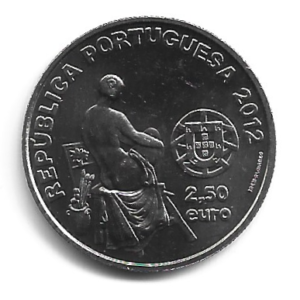 MOEDA DE PORTUGAL 2,50 ESCUDOS 2012 KM 815