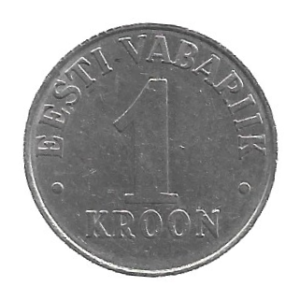 MOEDA DA ESTÔNIA 1 KROON 1993 KM 28
