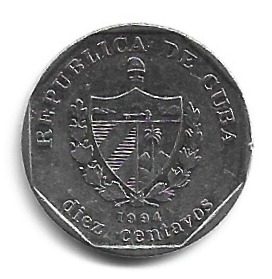 MOEDA DE CUBA 10 CENTAVOS 1994 KM 576 - Imagem 2