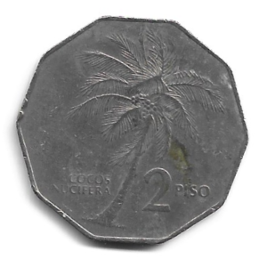 MOEDA DAS FILIPINAS 2 PISO 1987 KM 244