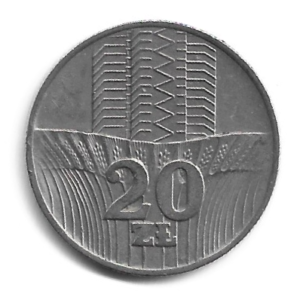 MOEDA DA POLÔNIA 20 ZLOTYCH 1973 Y 67