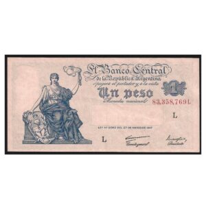 CÉDULA DA ARGENTINA 1 PESO FE