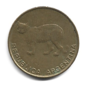 MOEDA DA ARGENTINA 5 CENTAVOS 1986 KM 97