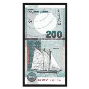 CÉDULA DE CABO VERDE 200 ESCUDOS 2005 FE