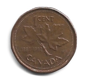 MOEDA DO CANADÁ 1 CENT 1992 KM 204