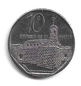 MOEDA DE CUBA 10 CENTAVOS 2002 KM 576