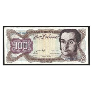 CÉDULA DA VENEZUELA 100 BOLÍVARES MBC