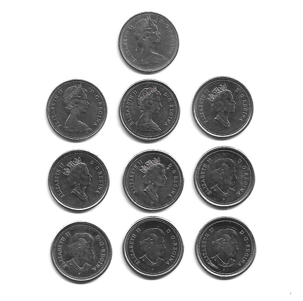 MOEDAS DO CANADÁ 10 CENTS - Imagem 2
