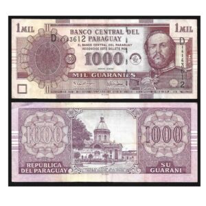 CÉDULA DO PARAGUAI 1000 GUARANIS 2005 MBC